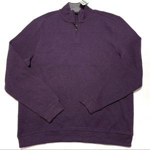 NWT Tasso Elba Quarter Zip Sweater
